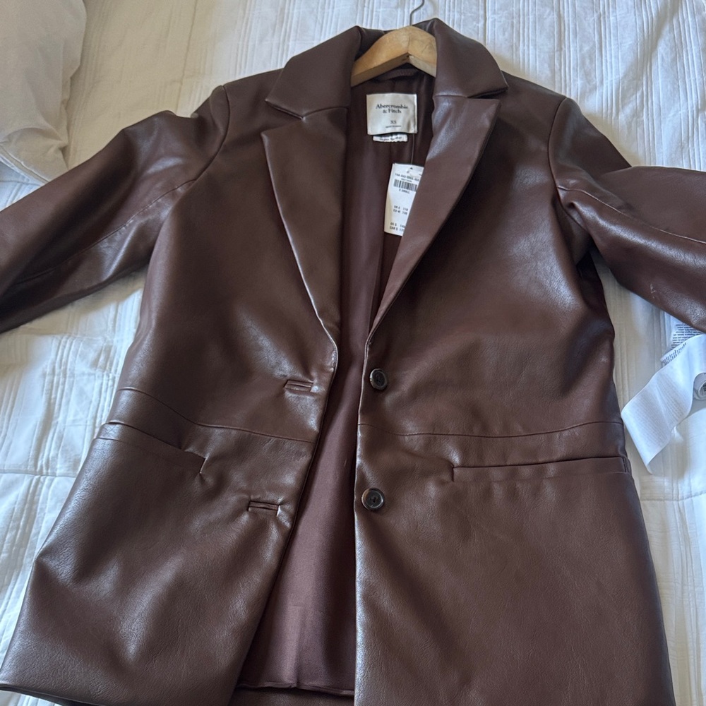 Abercrombie & Fitch Brown vegan leather